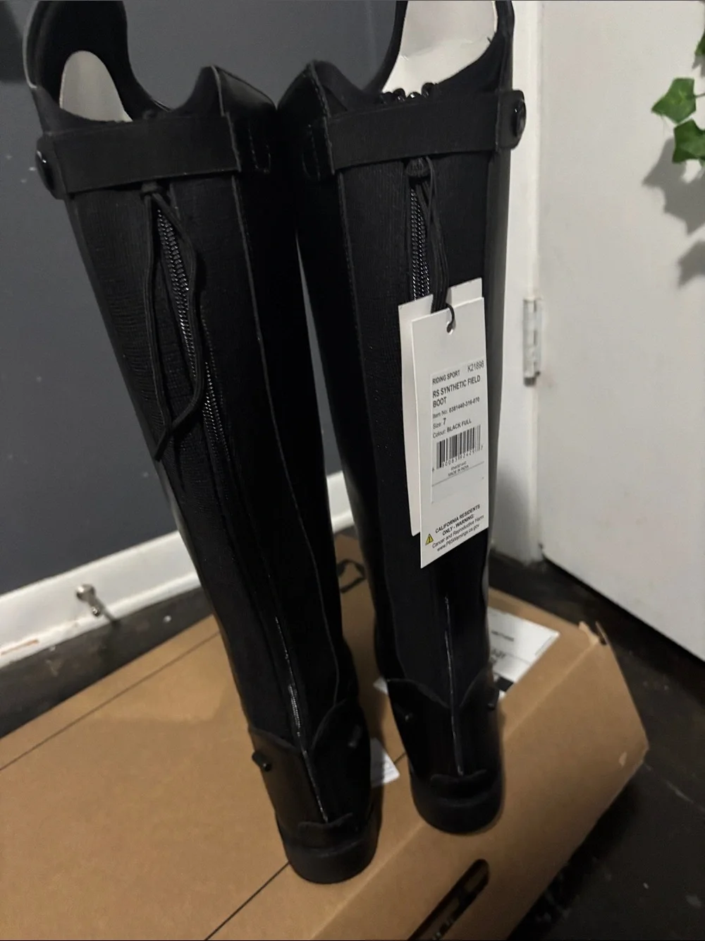 Classic Black Over-the-Knee Riding Boots - Unbranded